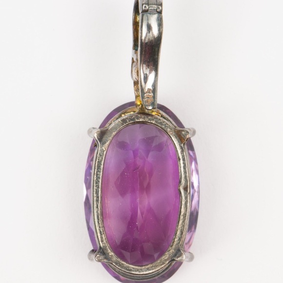 Just in- amethyst pendant in sterling silver - Picture 2 of 8